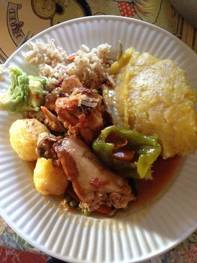 Traditional Ugandan platter